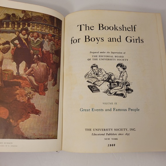 The Bookshelf For Boys And Girls Volume 9 Great Events And Famous People Book - Picture 7 of 14